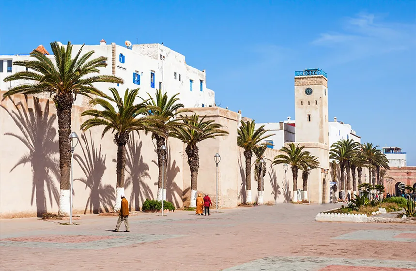 Day Trip Marrakech to Essaouira – View of Essaouira medina and Atlantic coast