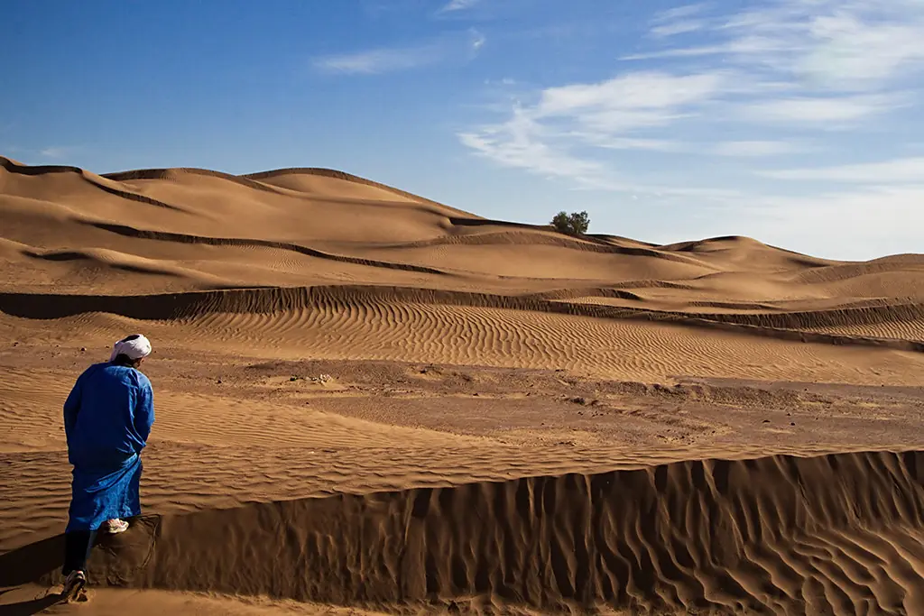 3 Days Tour Ouarzazate to Erg Chigaga with camel trekking in the Sahara Desert